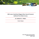2021 Lyons Creek East (Niagara River Area of Concern) Sediment Pore Water Survey